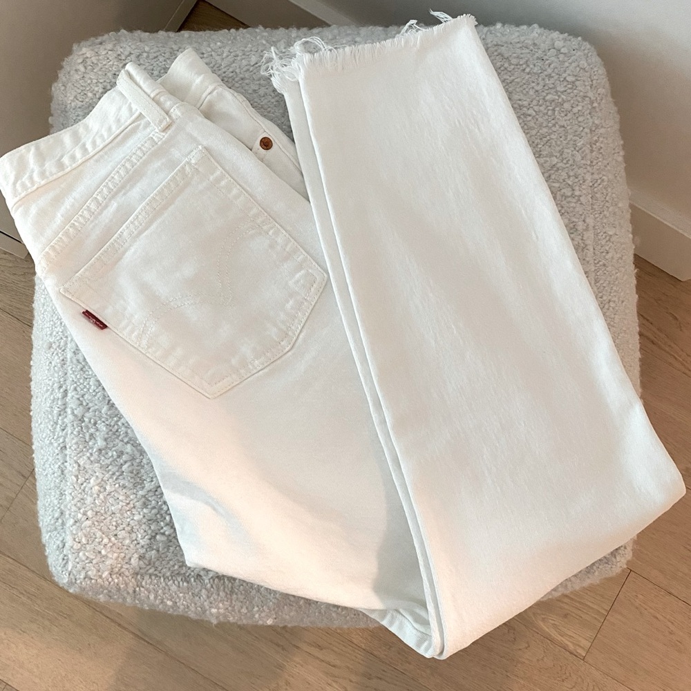 White Levi Jeans